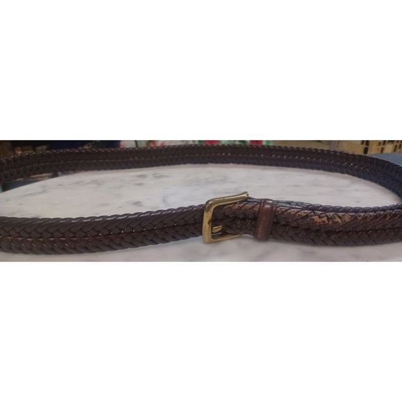 Unbranded Other - Braided Belt Men's Gold-Tone Buckle 56" x 1.25"